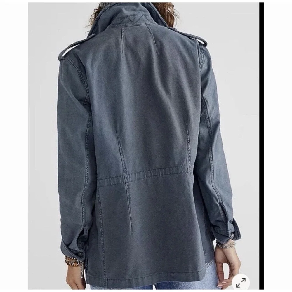 Free People Not Your Brothers Military Surplus Jacket Sz M Utility Cargo Field
